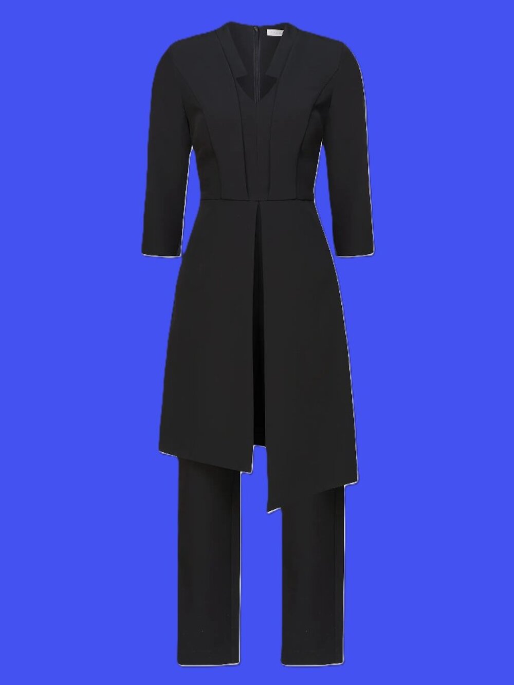 Kay Unger Colbie Jumpsuit with overskirt Travel Work Office School Evening Event
